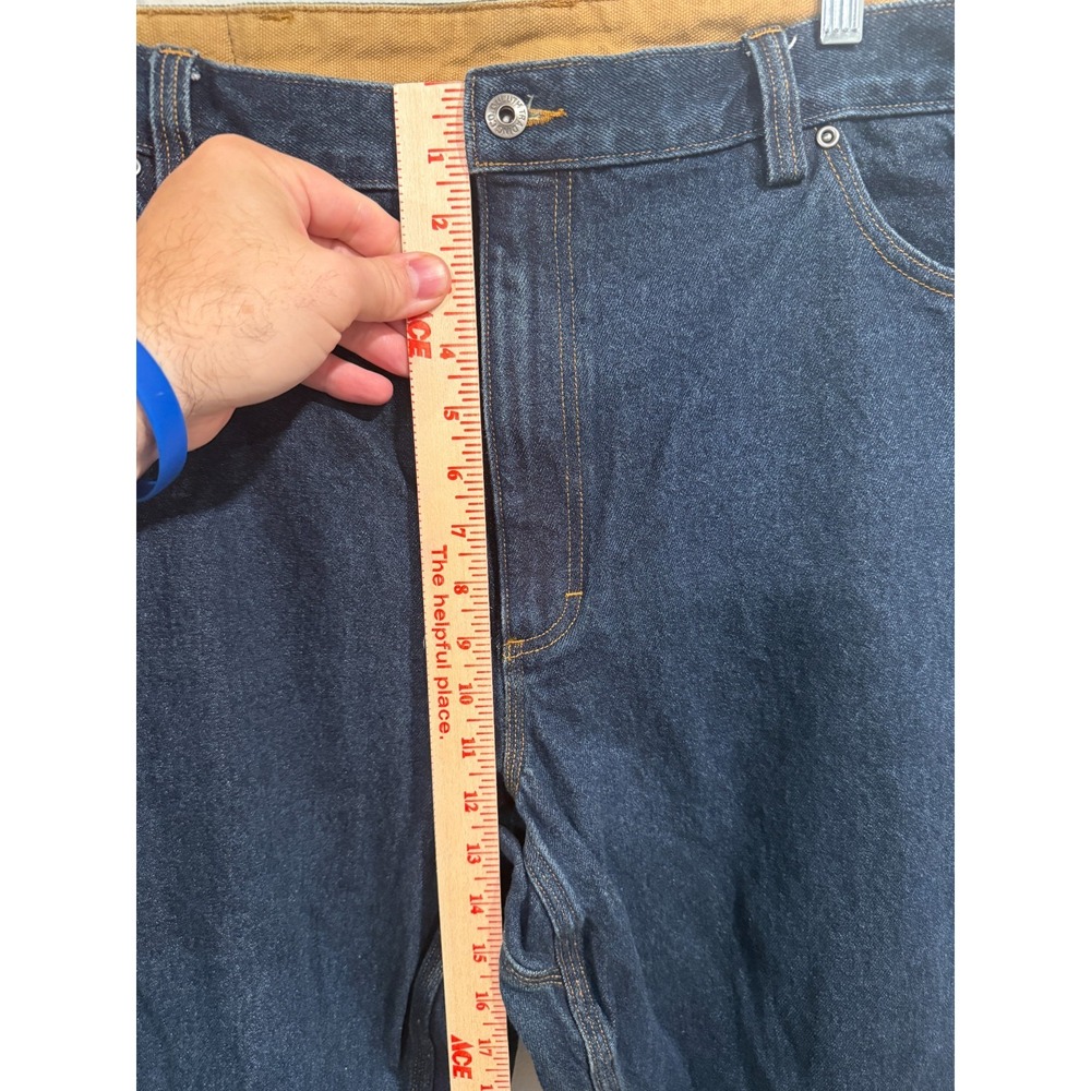 Duluth Trading‎ Co. Straight Jeans Men's 46 X 28 Blue Denim High-Rise Dark Wash - Picture 9 of 11